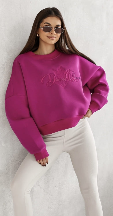 Bluza damska LILLY Diamond Queen fuksja