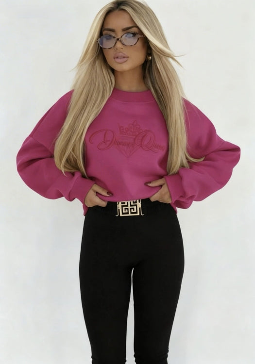 Bluza damska LILLY Diamond Queen fuksja